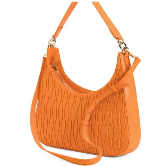 Jason Wu Vegan Leather Shoulder Bag Persimon Orange Purse New - Picture 1 of 16
